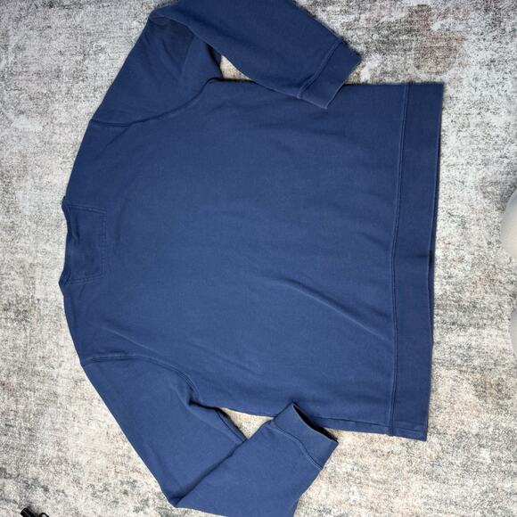 LL Bean Slightly Fitted Men’s XL Regular Crew Neck Sweatshirt Blue Pullover - Picture 6 of 6